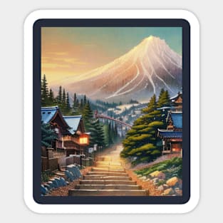 Manitou Incline in Vintage Japanese Anime Hiking Sticker